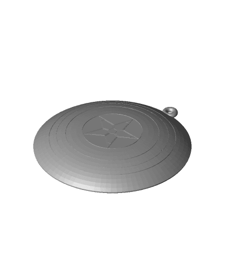 Captain America Shield Keychain 3d model