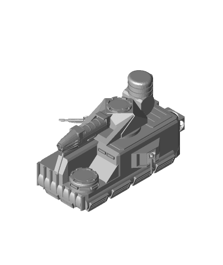 FHW: GBJ hover tank v1.1 heat cannon, Lazer cannon sponsions 3d model