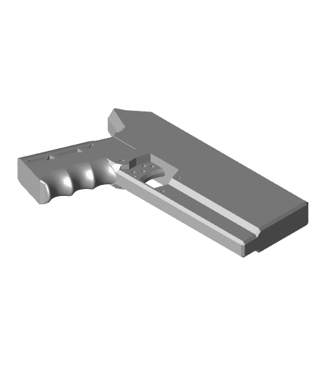 pistol base model 3d model