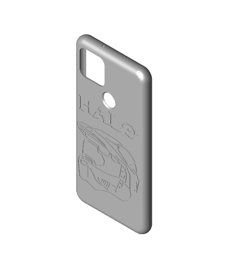 Halo Themed Google Pixel 5 Case 3d model
