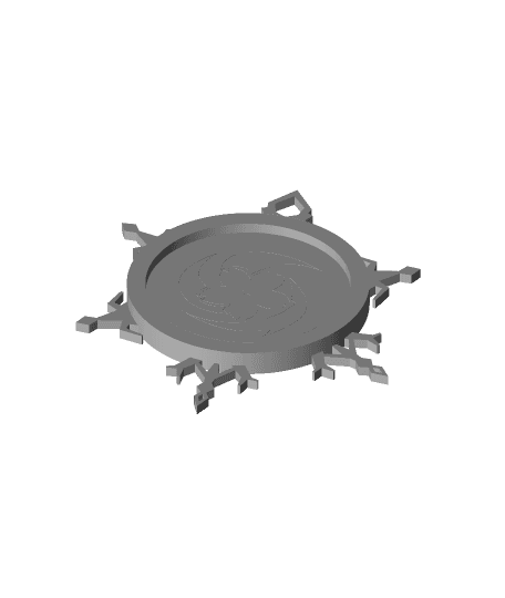 Genshin Impact Button Coaster by Lazlo full viewable 3d model