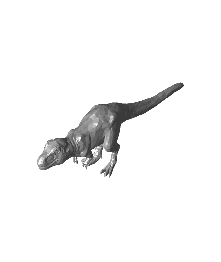 Low Poly Tyrannosaurus by Árnost Mrázek full viewable 3d model