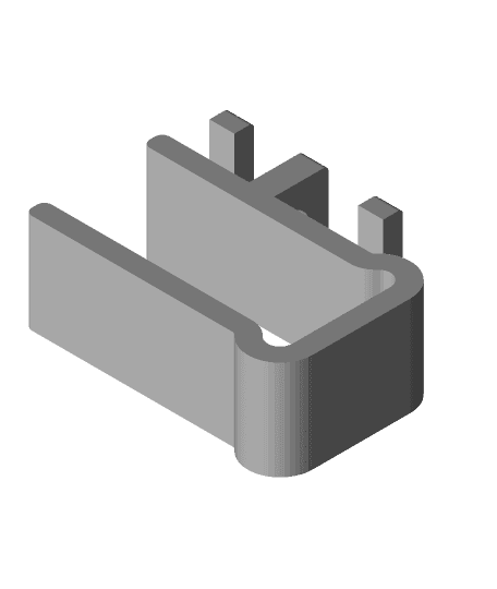 cable Clip for Ikea Trotten sit/stand desk 3d model