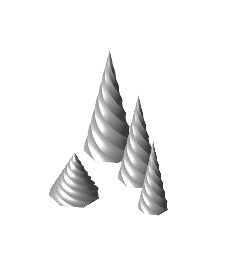 Twisted Ring Holders.stl 3d model