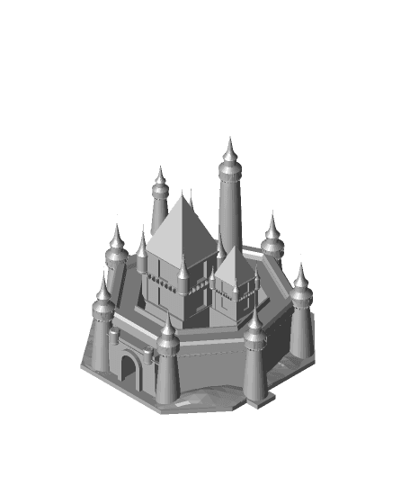 Disney Castle - Low Poly 3d model