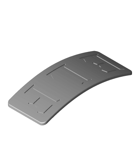 Belt Buckle Cover - Plain and ELF 3d model