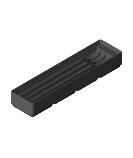 Gridfinity 4x1 Long Bit Holder by thalbr full viewable 3d model