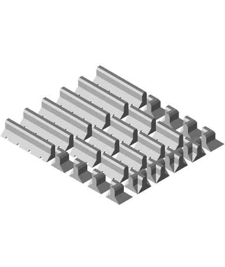 CS002 - Concrete Barricades.stl 3d model