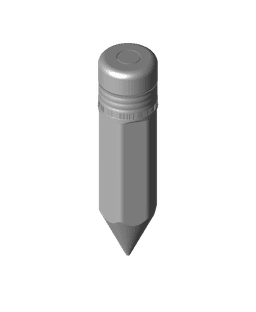 PRINT IN PLACE - No2 PENCIL CONTAINER, STASH CONTAINER FOR #BACKTOSCHOOL 3d model