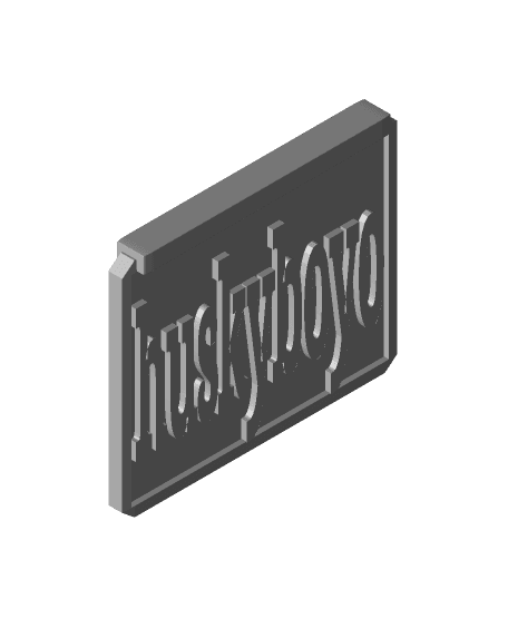 FHW Sign Huskyboyo 3d model