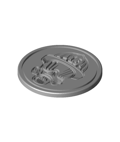 Fire Fighter Coin 3d model