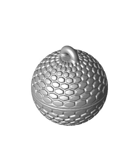 Hex Ornament Container (Closed) 3d model