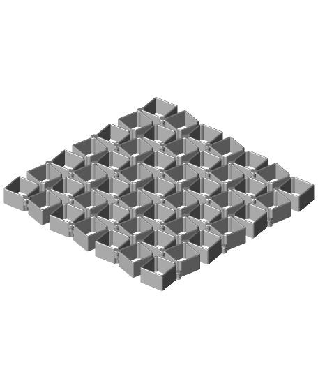 Auxetic Cubes // 30mm 7x7 3d model