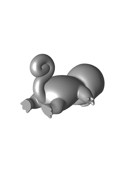 Naked squirtle - Multipart 3d model
