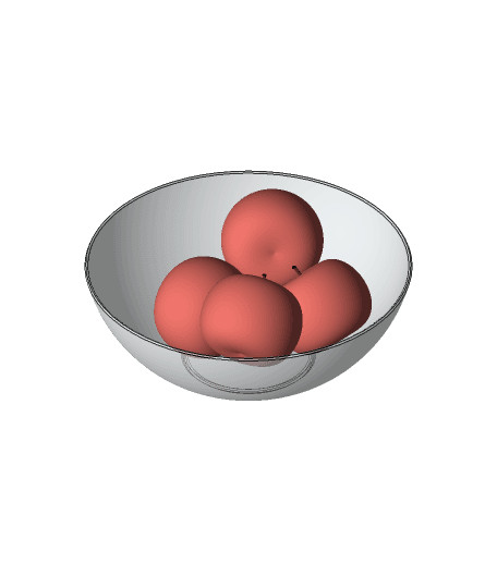 Apple Bowl 3d model