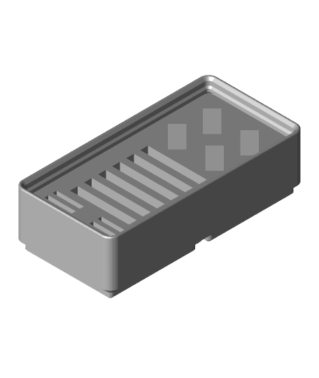 #Gridfinity Usb and SD Card Holder  by bigbrisco full viewable 3d model