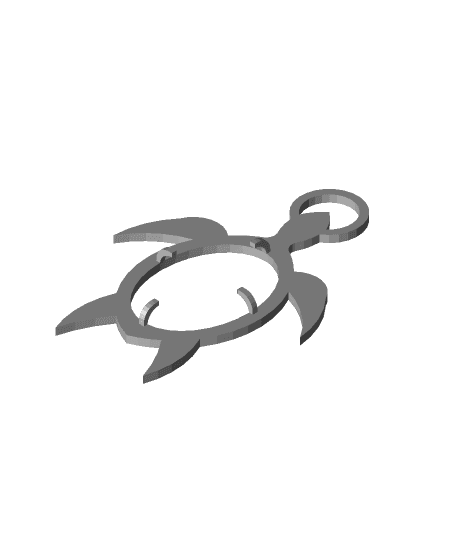 Turtle necklace by SilverXrevliS full viewable 3d model