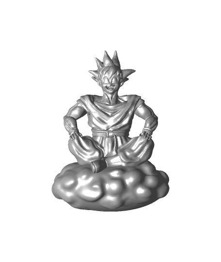 New Goku Pose (Support Free 3D Print) by 3DDesigner full viewable 3d model