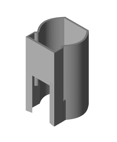 Red dot scope dew shield and dovetail adapter 3d model