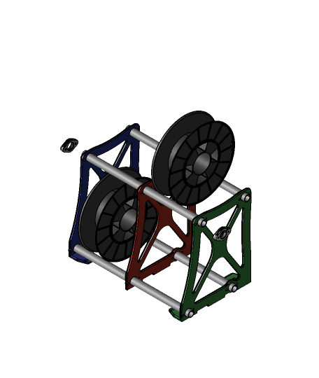 Double Rack - DIY Filament Storage - RepRack Remix! 3d model