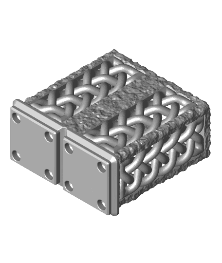Celtic Knot Gridfinity Bin 1x2 Extended by DaveMakesStuff full viewable 3d model