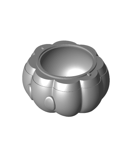 Mickey Mouse Pumpkin Bowl/Lid (+Bambu 3mf Files) by ChelsCCT (ChelseyCreatesThings) full viewable 3d model
