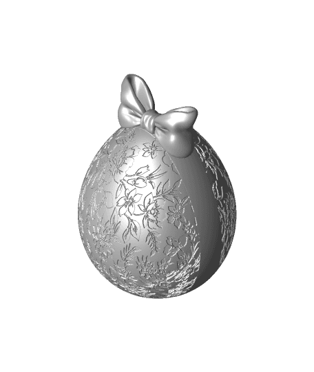 Floral Egg Container by ChelsCCT (ChelseyCreatesThings) full viewable 3d model