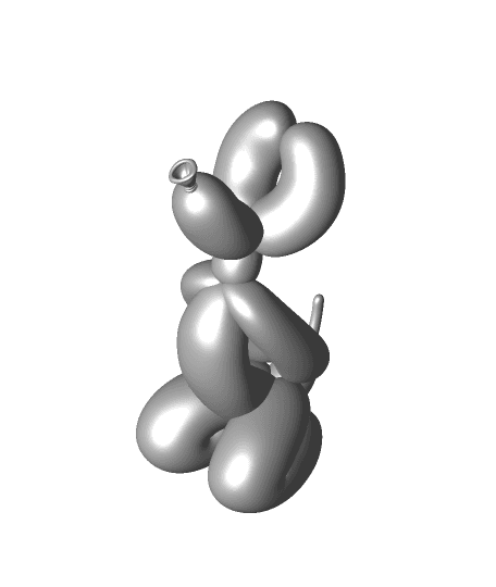Balloon Doggy Yoga -Herd Pose 3d model