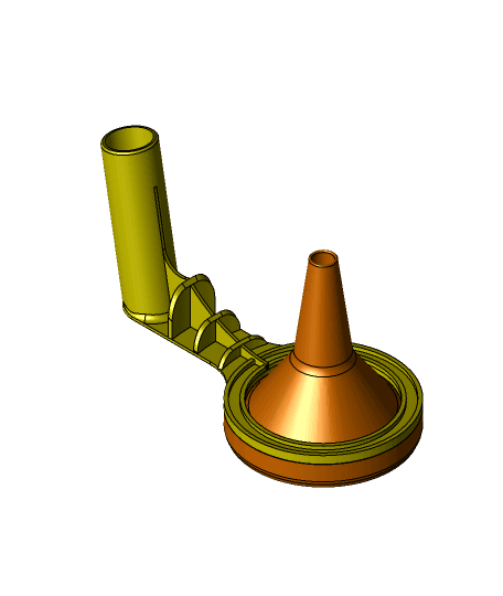 Funnel with handle. 3d model