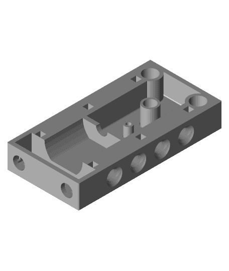 STEMFIE Yellow Gearbox Enclosure - Single sided by Cantareus full viewable 3d model