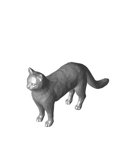 Low Poly Cat 3d model