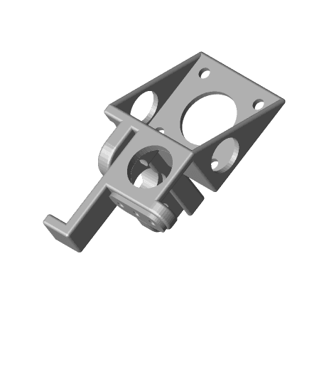 Direct Drive Extruder Mount with BL Touch (for Dual Gear Extruder) 3d model