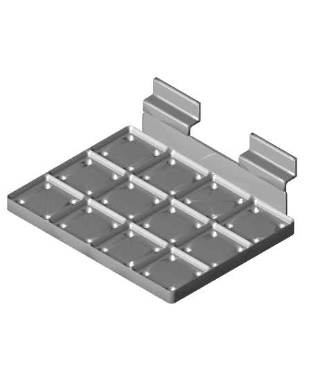 gridfinity wall mount slatwall 3d model