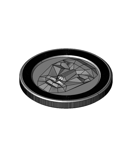 Squid Game Coin - FRONT MAN STEP File 3d model