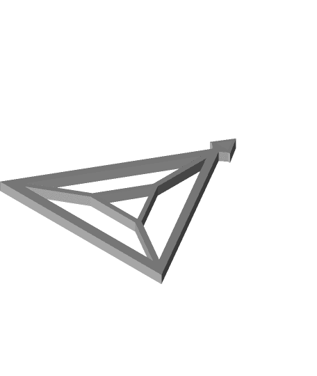 Triangular Earring 3d model