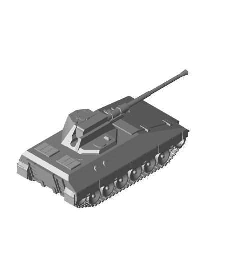 P57 tank  3d model