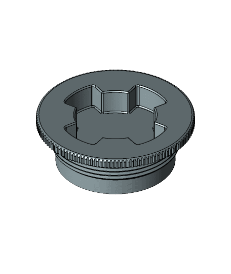 2in. NPT Thread Barrel Plug, with Gasket Groove, 3D Print Ready by NateS144 full viewable 3d model