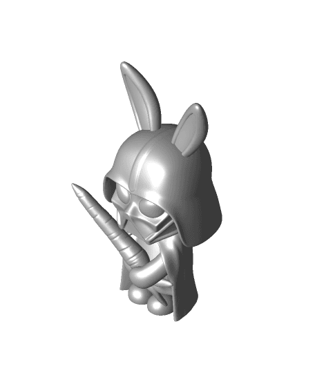 Darth Vader Bunny  by ChelsCCT (ChaosCoreTech) full viewable 3d model