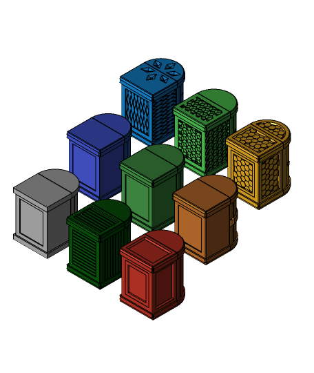 Treasure Chest Puzzle Box - Update! 3d model
