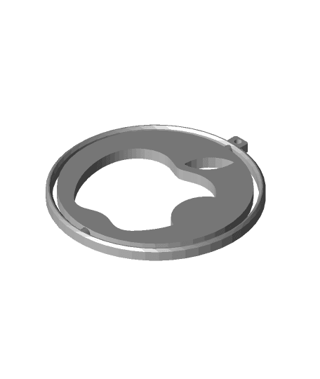 Apple key ring 3d model