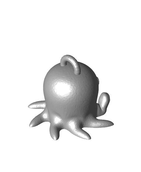 cute octopus keychain.stl 3d model