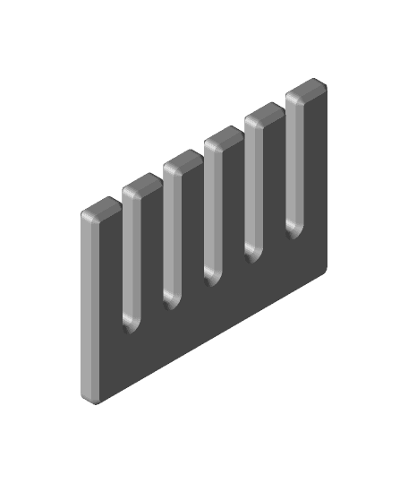Gridfinity Adjustable Jumper Wire Comb by ZackFreedman full viewable 3d model