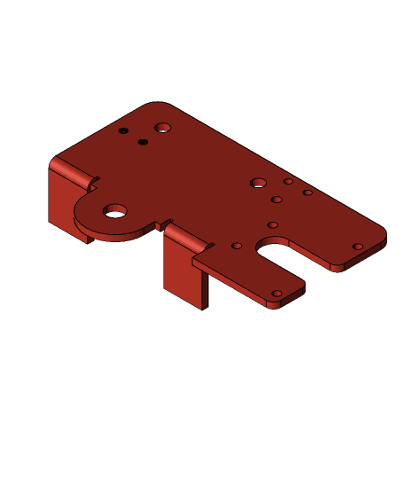 Extended X carriage mod for BIQU H2 3d model