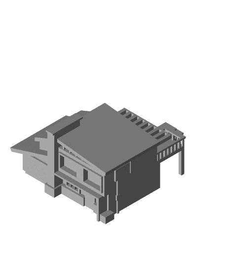 Nuketown yllw house by gavinmeister279 full viewable 3d model