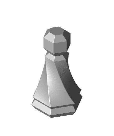 Hex_Pawn.stl by Peter Makes full viewable 3d model