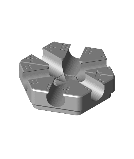 Hextraction Dicey Destroyer Custom Tile 3d model