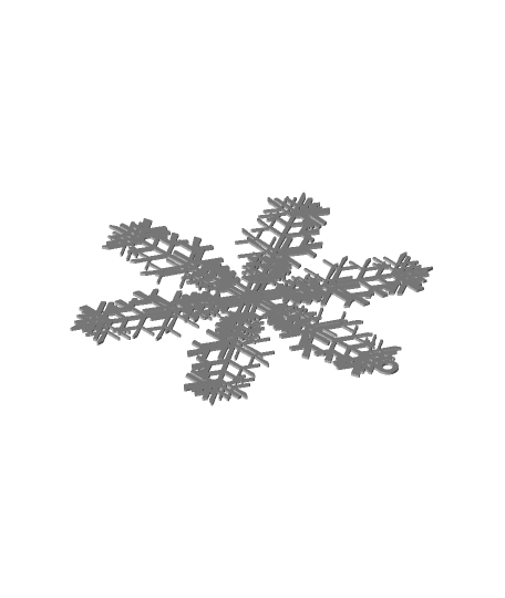 Snowflake (2) 3d model
