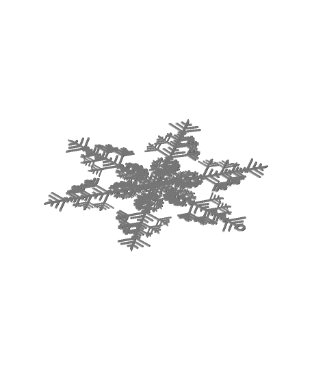 Snowflake (3) 3d model