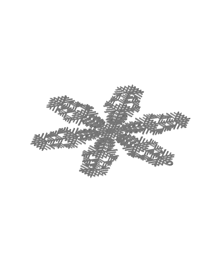 Snowflake (4) 3d model