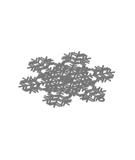 Snowflake (5) 3d model